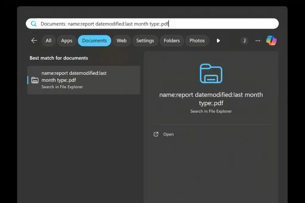 Магията на търсенето във Windows: филтрите за по-бързо намиране на файловете
