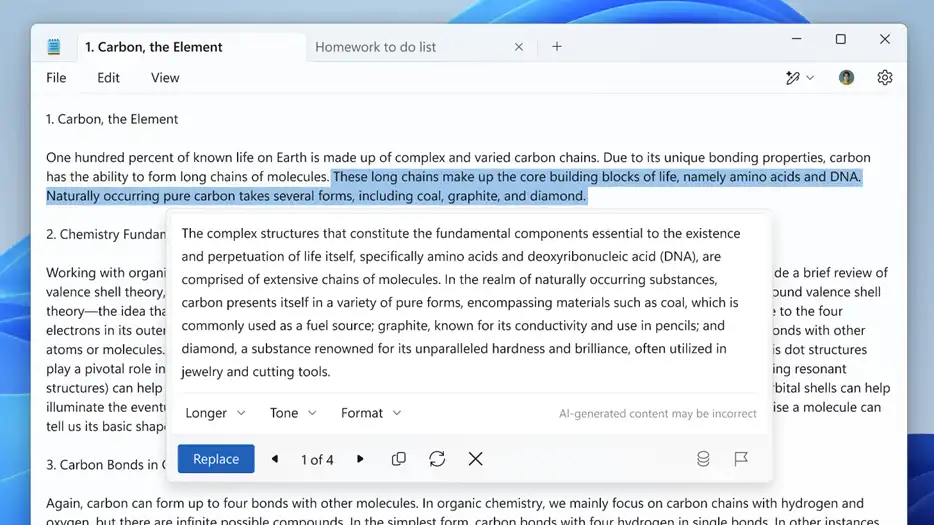 Notepad с изкуствен интелект: Microsoft добавя нова функция