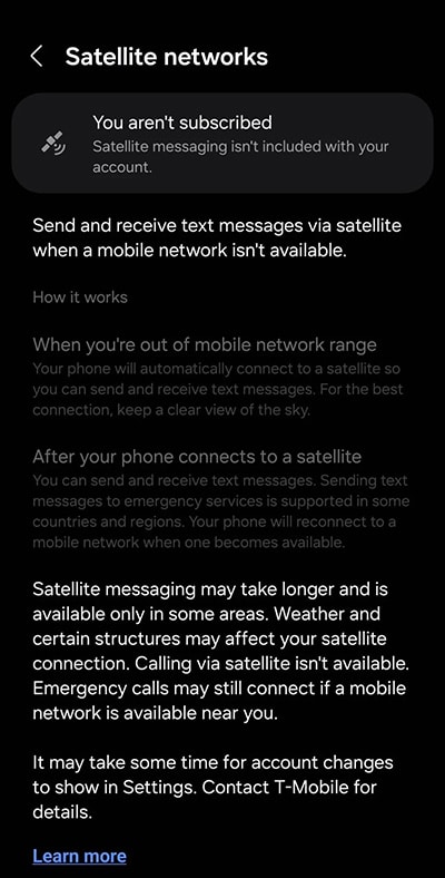 Собствениците на флагмански смартфони на Samsung могат да се свързват със спътници на Starlink
