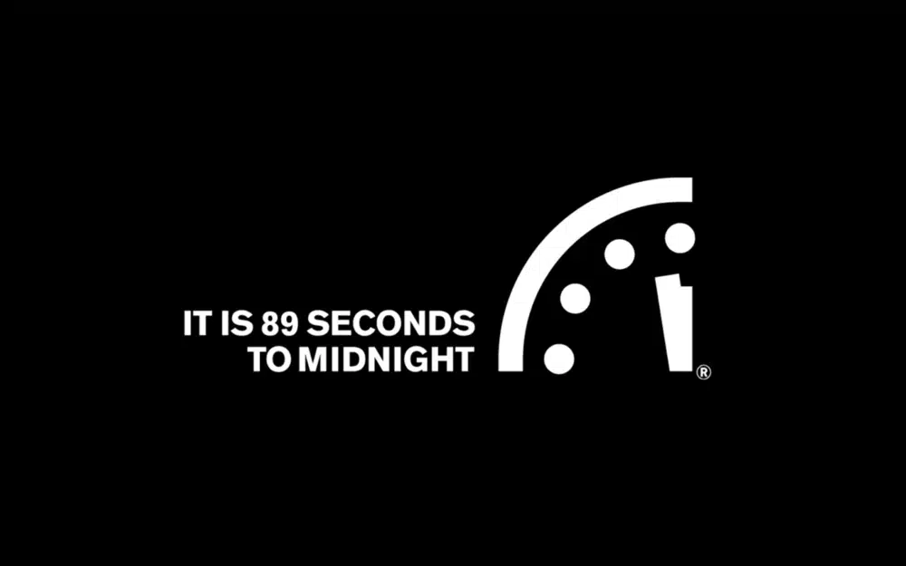 Часовникът на Деня на Страшния съд вече показва, че до катастрофата, която ще доведе до края на цивилизацията, остават само 89 секунди