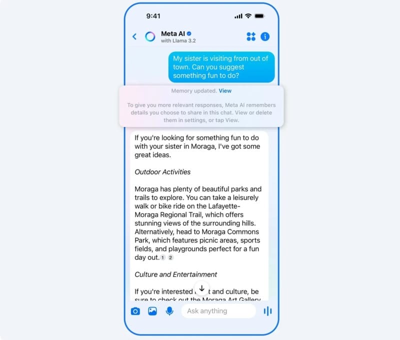 ИИ-асистентът Meta AI ще “запомня“ информацията за потребителите за подобряване на препоръките