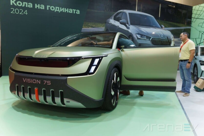 Skoda Vision 7S: концепт на 7-местен електромобил със специална детска седалка и режим Relax