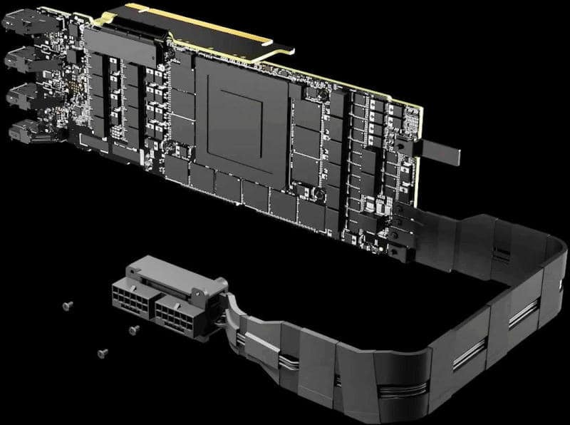 Nvidia показа странна видеокарта с гигантски охладител и вертикална платка – появи се в инфо течовете повече от веднъж
