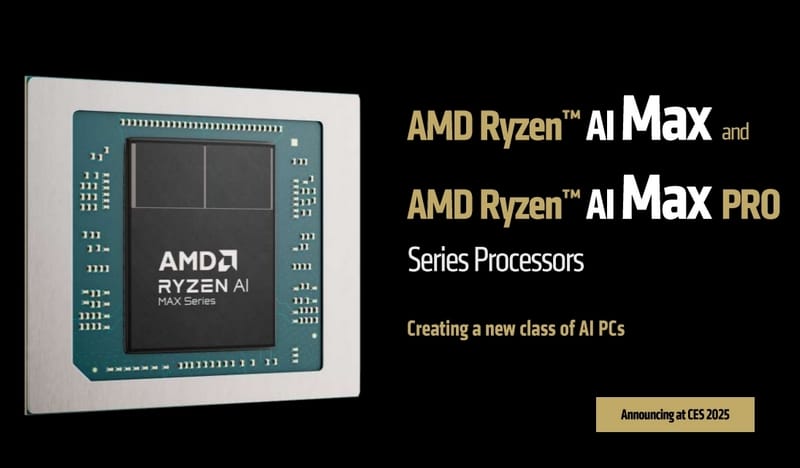 AMD представи мобилните процесори Ryzen AI Max – интегрираната им графика е по-бърза от RTX 4090 в AI-приложенията