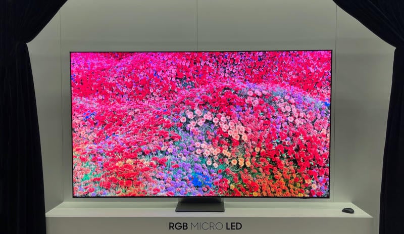 Samsung демонстрира LCD телевизор с RGB microLED подсветка
