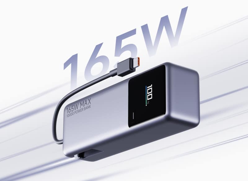 Xiaomi представи леки и компактни 10 000 mAh външни батерии с мощност до 165 W