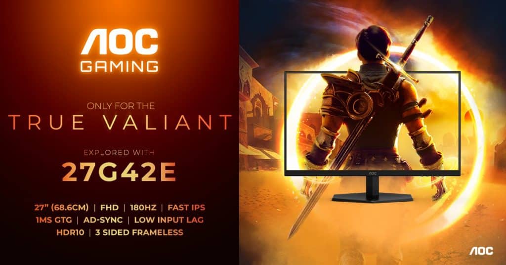 Серията монитори AOC GAMING G42 прави по-достъпна високата честота на опресняване в игрите