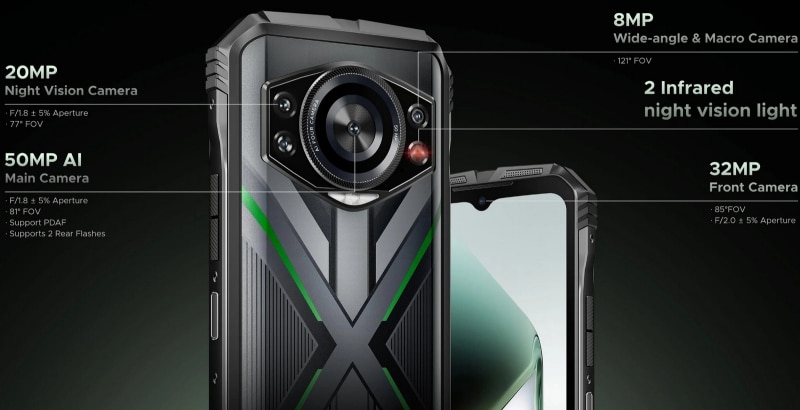 Защитеният смартфон Doogee S Cyber Pro с голям капацитет за съхранение е вече в продажба