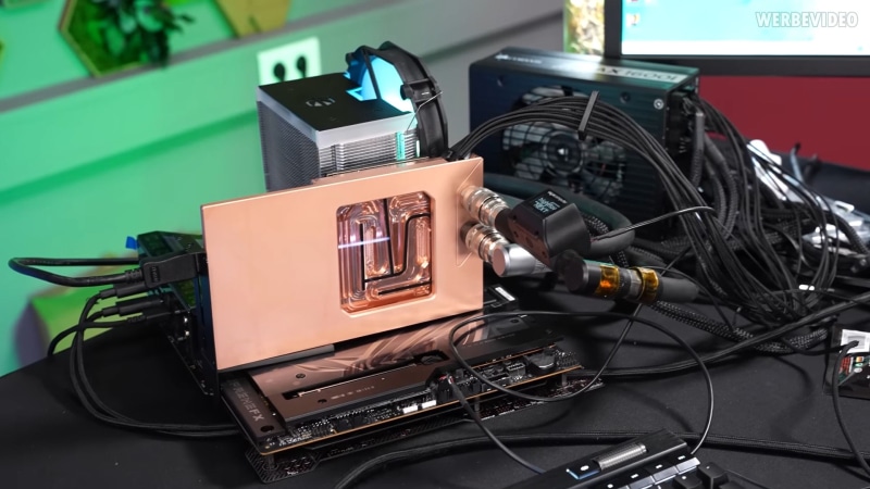 Инсталирането на воден блок в GeForce RTX 5090 FE намали температурата на GPU с 25 °C
