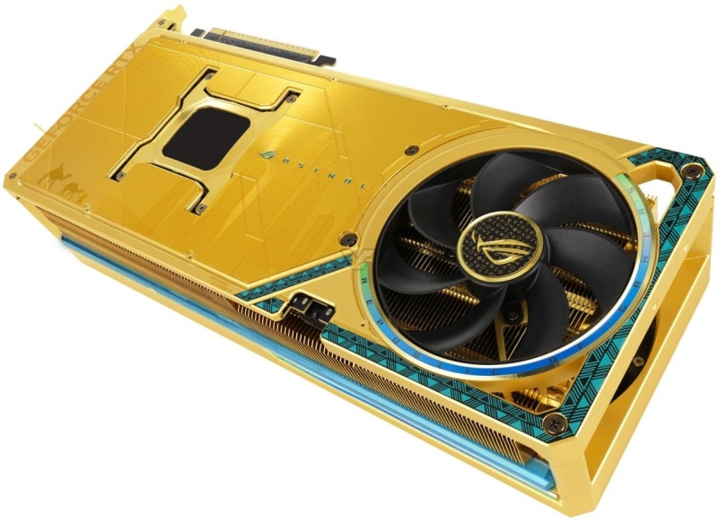 Asus пусна GeForce RTX 5090 ROG Astral Dhahab Edition във вид на златно кюлче