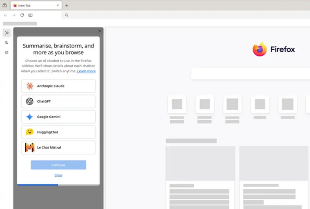 Mozilla Firefox получи интеграция с ChatGPT и други чатботове с изкуствен интелект