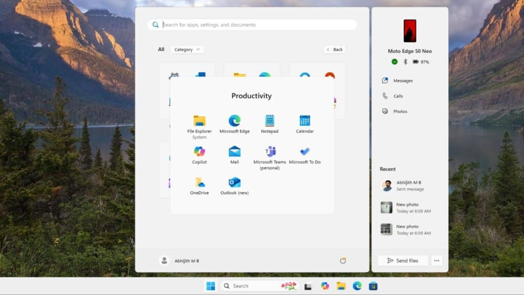 Microsoft представи преработено старт меню в Windows 11 с автоматично групиране на програмите