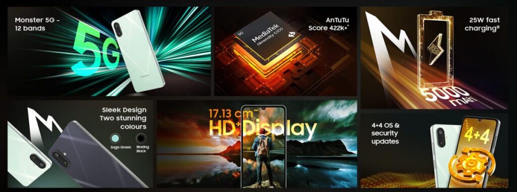 Samsung представи достъпните смартфони Galaxy M06 5G и M16 5G с чипове Dimensity 6300 на цени от 0