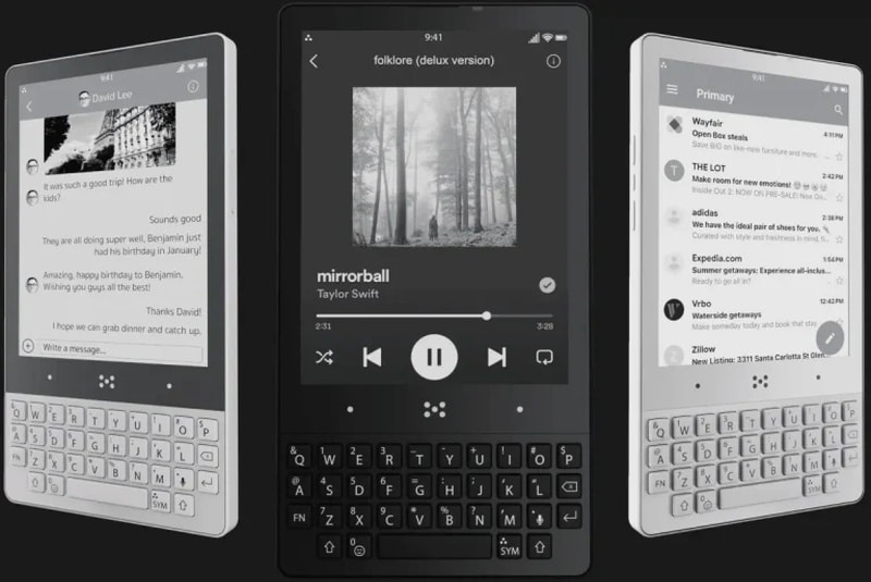 Minimal Phone с физическа QWERTY клавиатура и E-Ink екран вече е в продажба