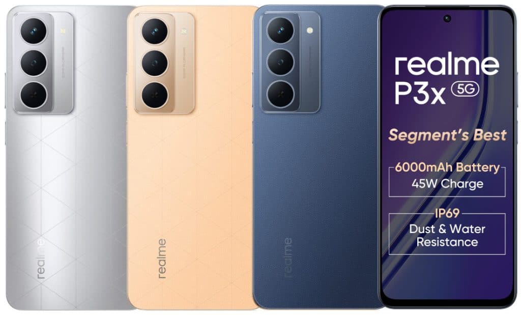 Представиха достъпните смартфони Realme P3 Pro и P3x с големи батерии и IP68/69 защита от вода