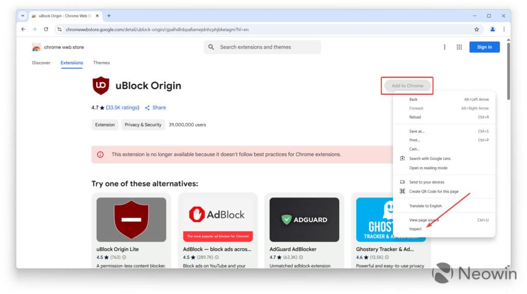 Google изключи адблокера uBlock в Chrome, но все още можете да го активирате – ето как