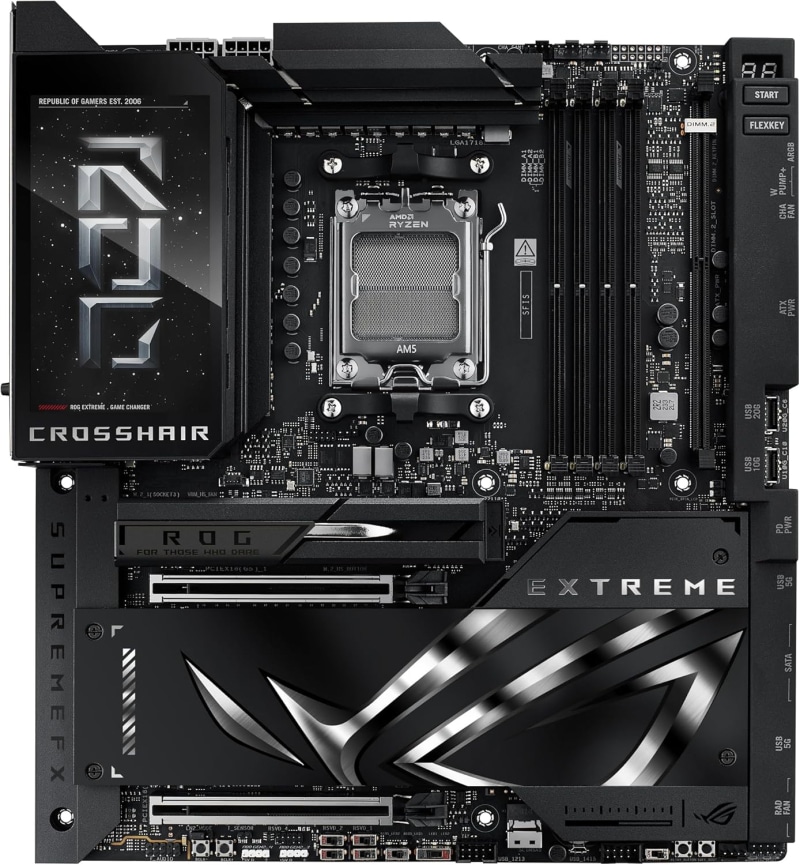 Asus ще пусне флагманската дънна платка ROG Crosshair X870E Extreme за овърклок на Ryzen 9000