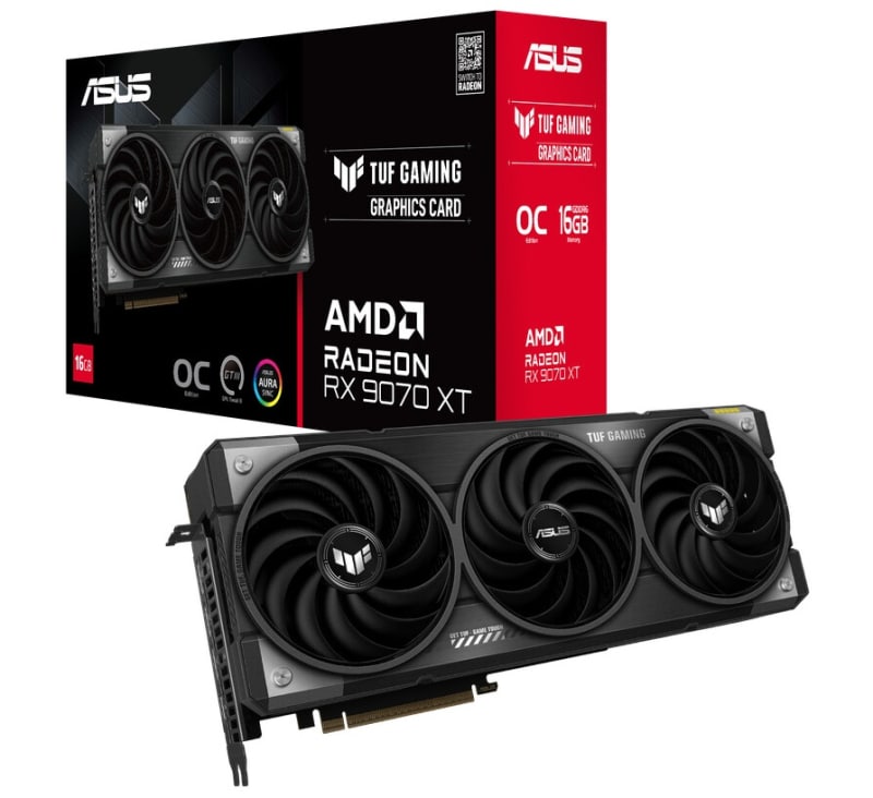 Asus представи Radeon RX 9070 XT и RX 9070 във версии TUF Gaming и Prime