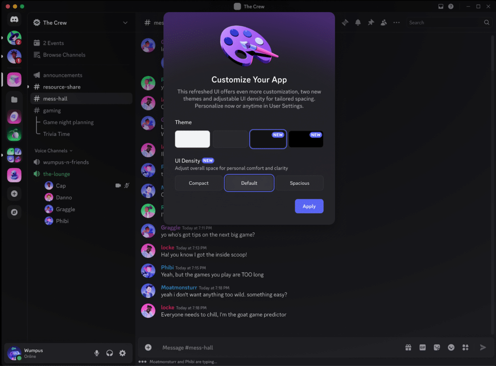 Discord получи голяма актуализация на интерфейса