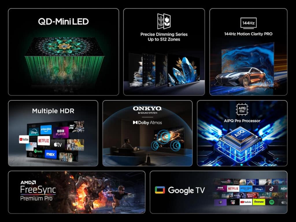 Новият телевизор Q6C QD-Mini LED на TCL с Google TV дебютира в Европа