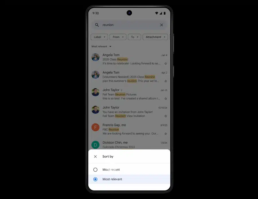 Новото търсене с изкуствен интелект в Gmail ще подрежда имейлите по значимост вместо в хронологичен ред