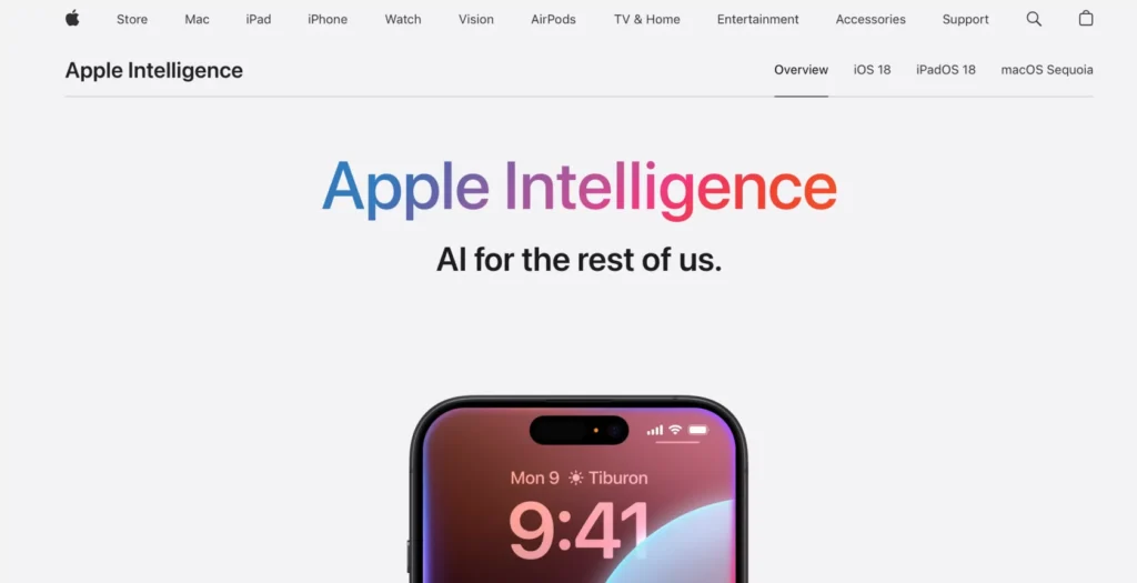 Apple премахна надписа „Налично сега“ от страницата на Apple Intelligence