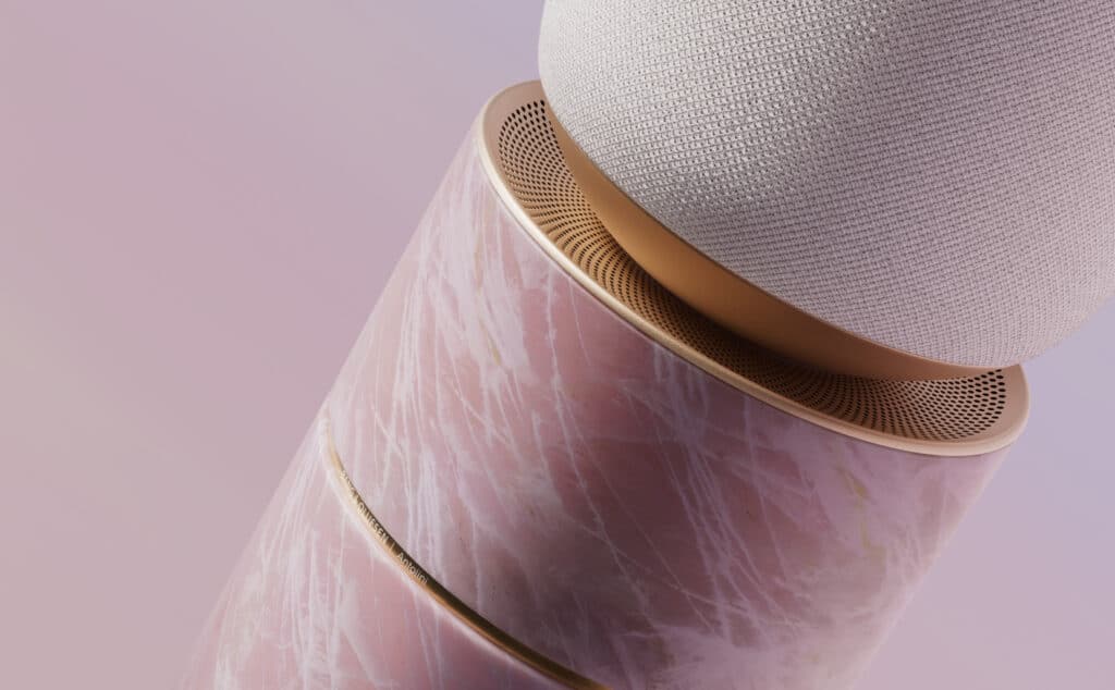 Акустично съвършенство: Bang & Olufsen представи „каменната“ тонколона Beosound Balance Natura