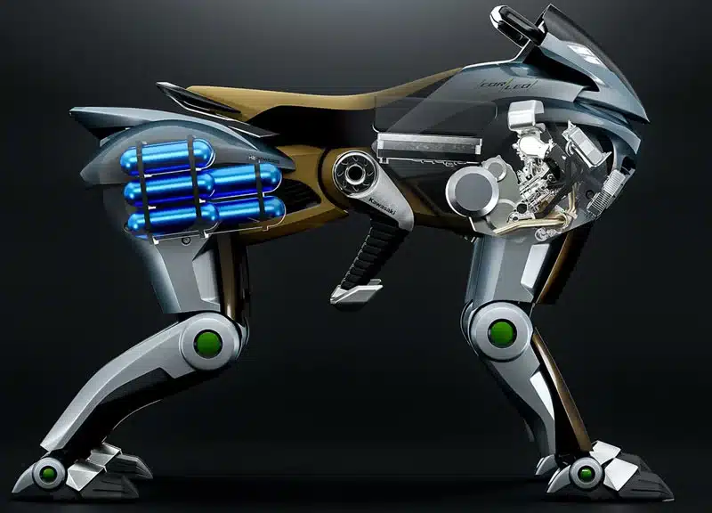 Kawasaki представи истински железен кон – мотоциклет с крака вместо колела