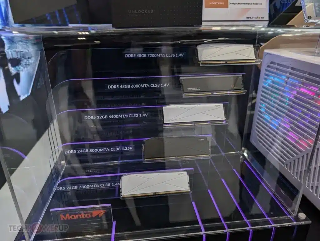V-Color показа DDR5 модули с LCD екрани
