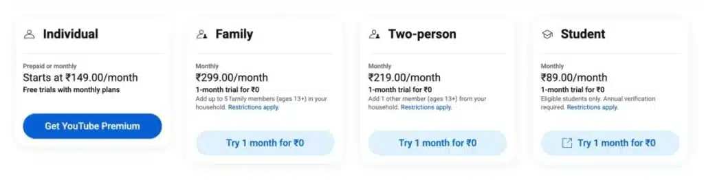 YouTube тества нов Premium план за двама потребители
