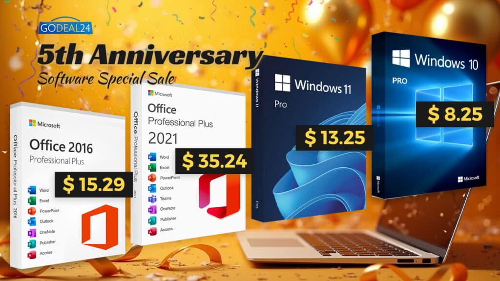 Рожденият ден на Godeal24: Доживотно използване на Microsoft Office Suites само за .29! Windows 11 Pro за .25! Предложенията бързо свършват!
