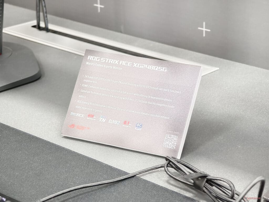 Asus представи „най-бързия монитор за киберспорт“ – Strix Ace XG248QSG с честота до 610 Hz
