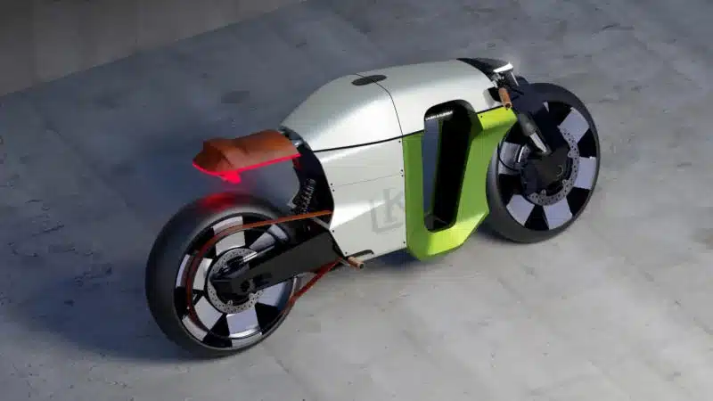 Škoda се завръща към корените си с концепцията за електрически мотоциклет Slavia B