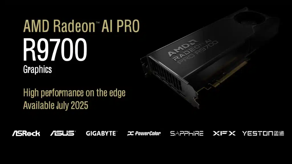 AMD представи професионалната видеокарта Radeon AI Pro R9700 с 32GB памет