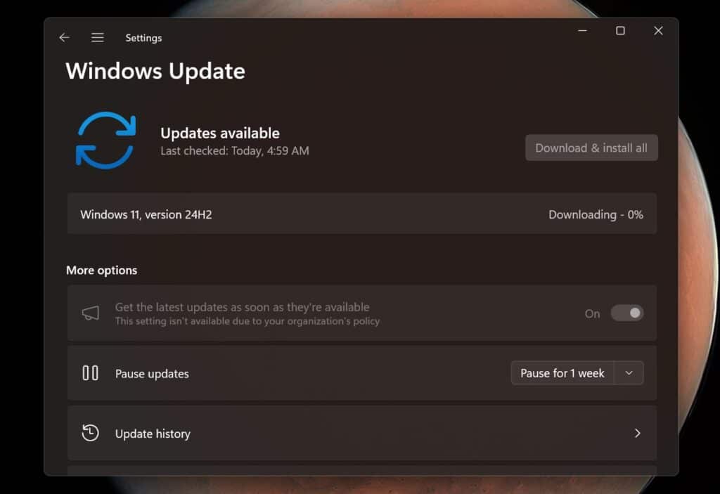 Microsoft започна принудително обновяване на Windows 11 до версия 24H2