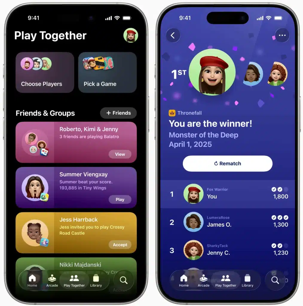 Apple представи приложението Games: център за игри в стил Steam за iPhone, iPad и Mac