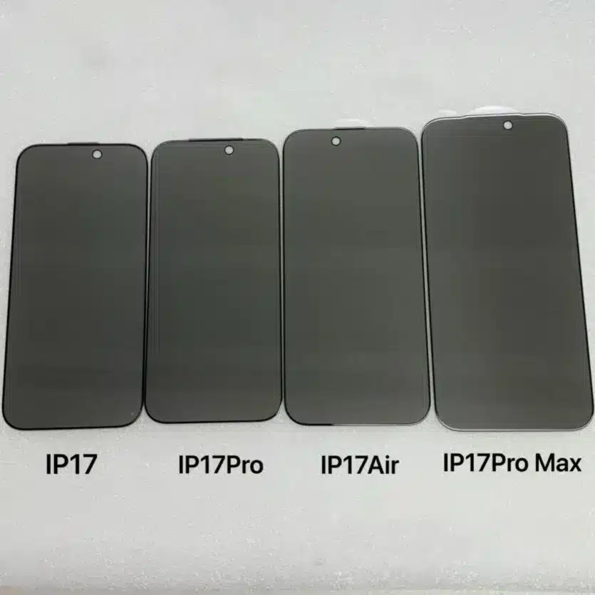 Защитното стъкло на Apple iPhone 17 Air разкрива наличие на камери на странно място