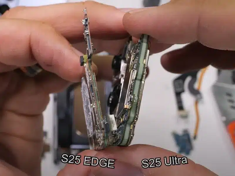 Разглобяването на Galaxy S25 Edge разкри как Samsung е успяла да направи смартфона толкова тънък