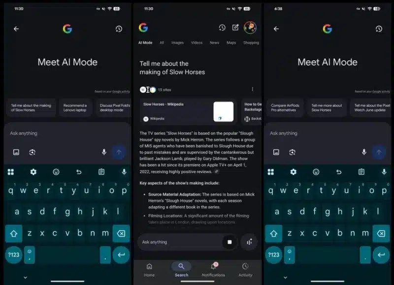 AI търсенето на Google започна да се персонализира за всеки потребител, като събира данни за активността