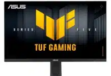 Asus представи серията геймърски монитори TUF Gaming Five: до 34″, до 300 Hz и до WQHD