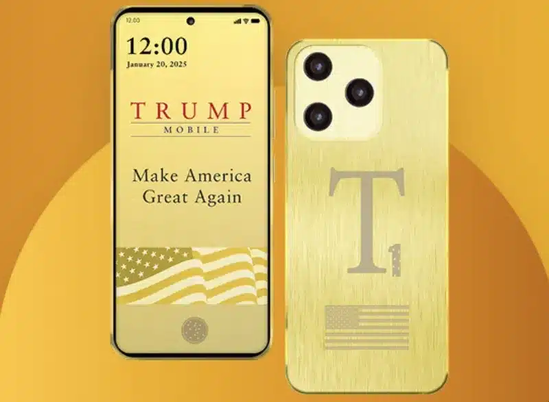 Децата на Тръмп представиха златния смартфон T1 за 499 долара, който е „проектиран и произведен в САЩ“