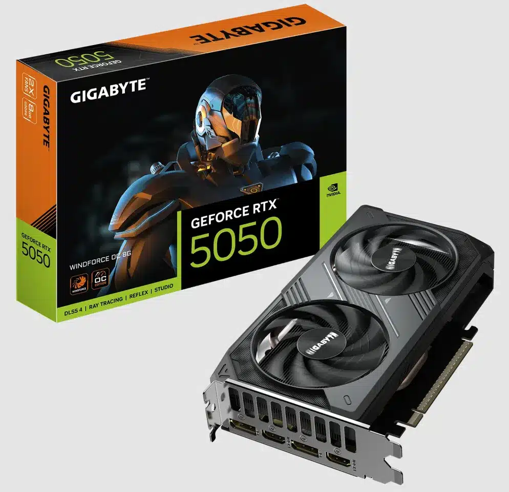 Gigabyte представи три версии на GeForce RTX 5050 – всички с възможност за овърклок