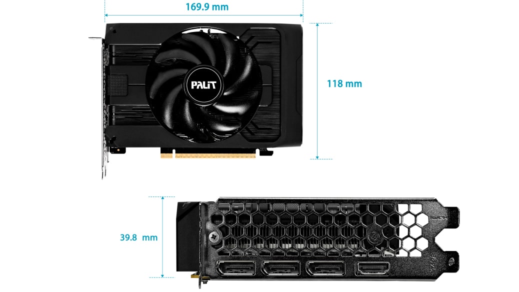В каталога на DNS се появи едновентилаторната видеокарта Palit GeForce RTX 5050 STORMX