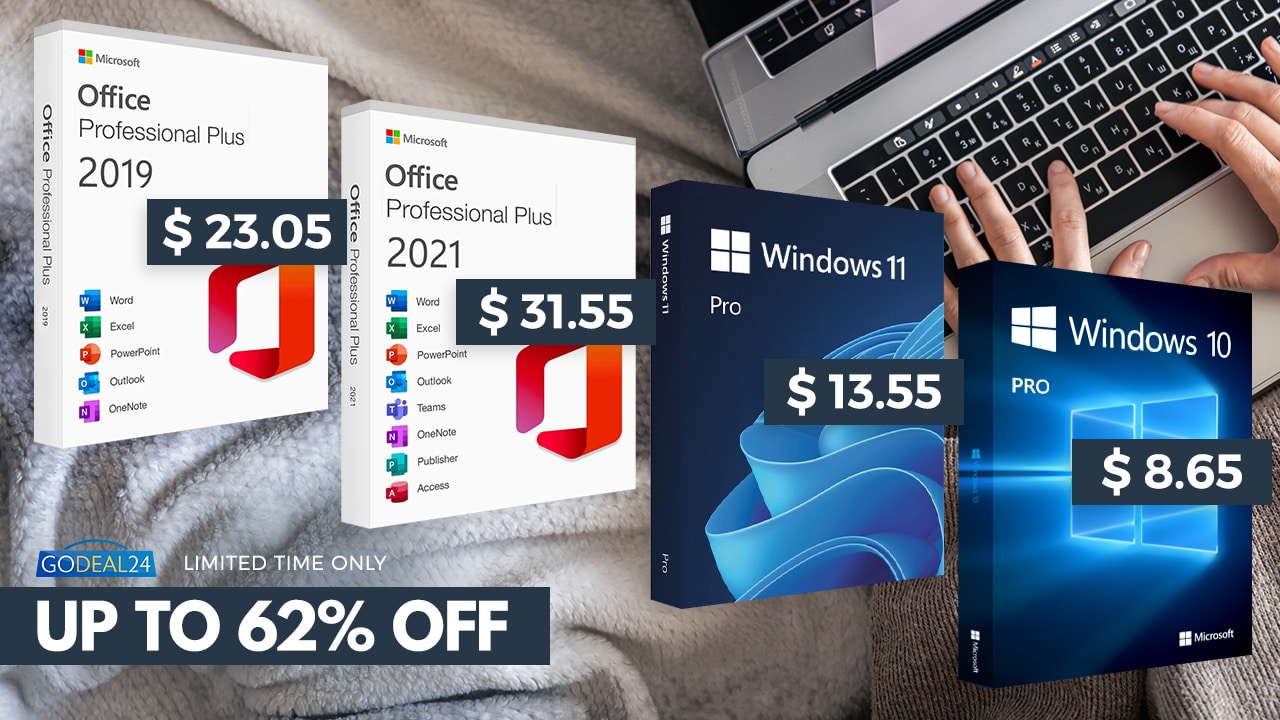 Само за ,55! Вземете си пожизнен лиценз за Office 2021 Professional Plus! Спестете до 62% от цената на Godeal24!!