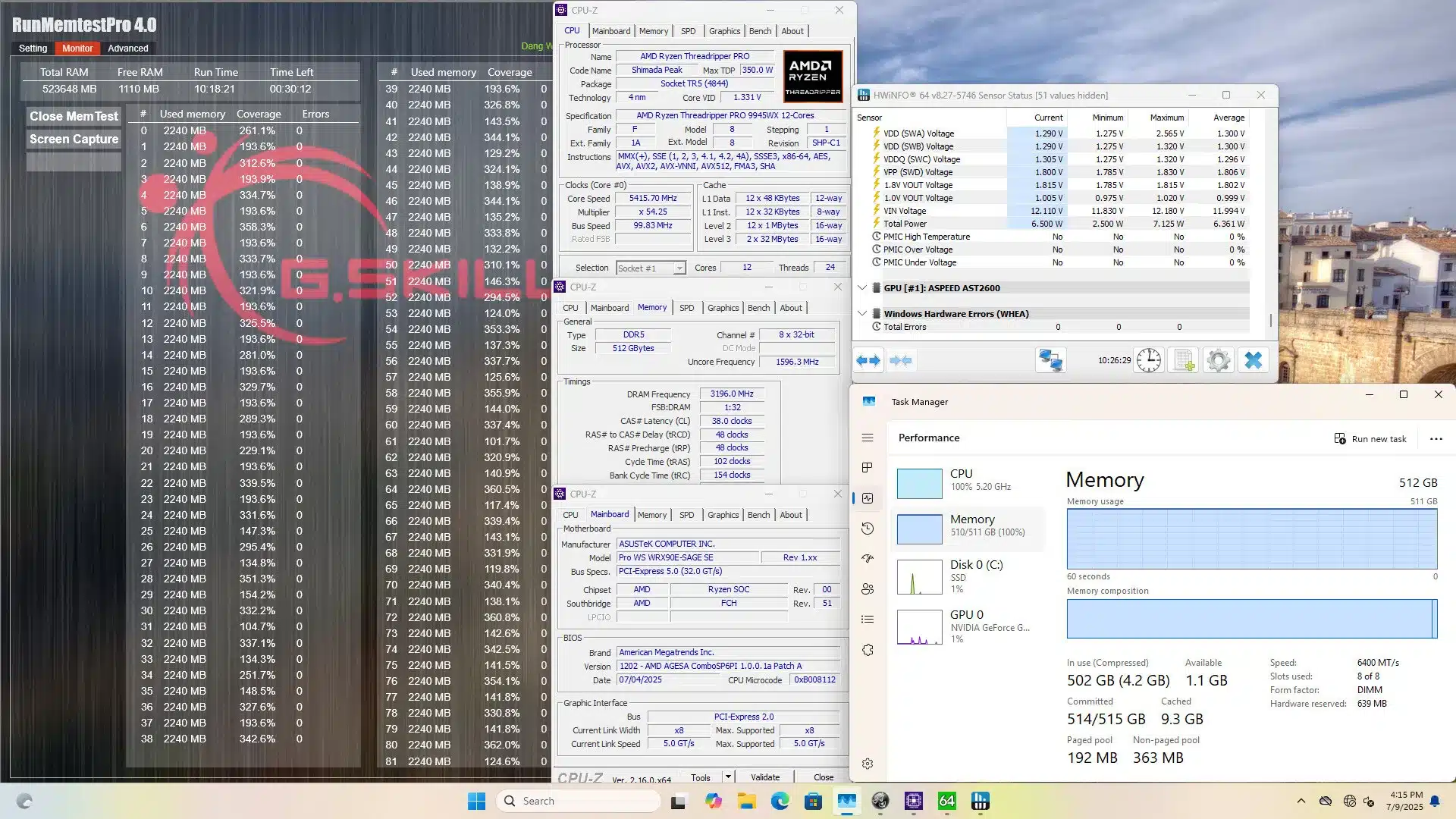 G.Skill представи комплект 512GB DDR5-6400 RAM за най-мощните процесори Ryzen на AMD