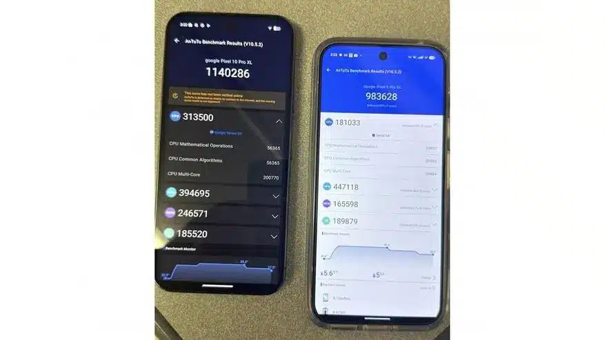 Google Pixel 10 Pro XL показа противоречиви резултати в бенчмарковете на AnTuTu