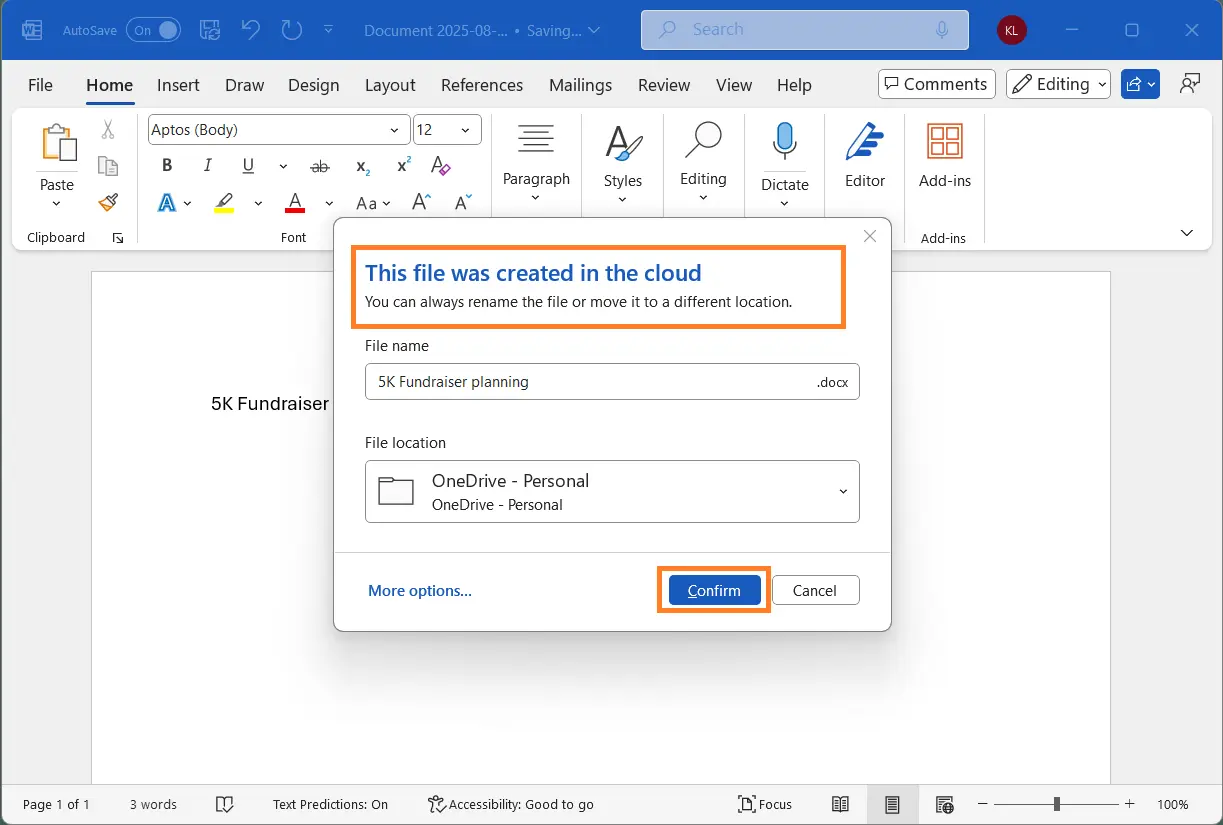 Microsoft Word скоро по подразбиране ще записва документите в облака