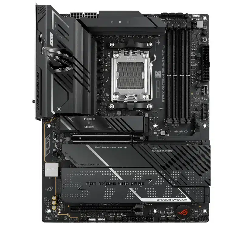 Asus представи дънната платка ROG Strix X870E-H Gaming WiFi7 с поддръжка на Wi-Fi 7 и USB4