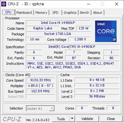 Установен е нов световен рекорд за овърклок на процесор — до 9.13 GHz на Core i9-14900KF под течен хелий