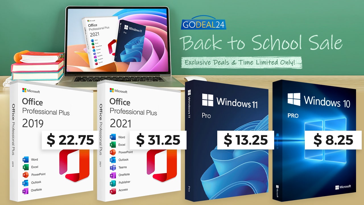 С Godeal24 се връщаме към училищната разпродажба – доживотен Office 2021 Pro само за /PC! Споделете Godeal24 с приятелите си и спестете заедно